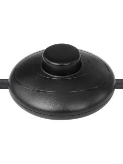 Globo lighting Stehleuchten<LED-Standleuchte "Illa" in Schwarz/ Hellbraun - (L)25 x (B)20 x (H)150 cm