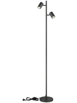 Globo lighting Stehleuchten<LED-Standleuchte in Grau - (H)158 cm