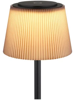 Globo lighting Stehleuchten<LED-Standleuchte in Schwarz/ Braun - (H)120 cm