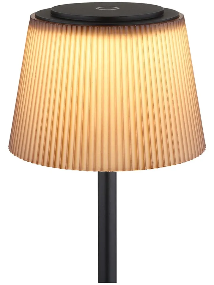 Globo lighting Stehleuchten<LED-Standleuchte in Schwarz/ Braun - (H)120 cm