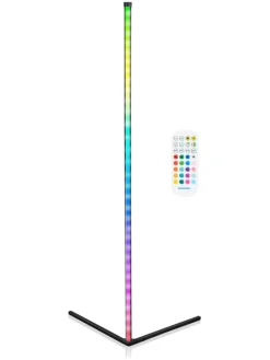 GRUNDIG Stehleuchten<LED-Standleuchte in Schwarz - (B)43 x (H)140 cm
