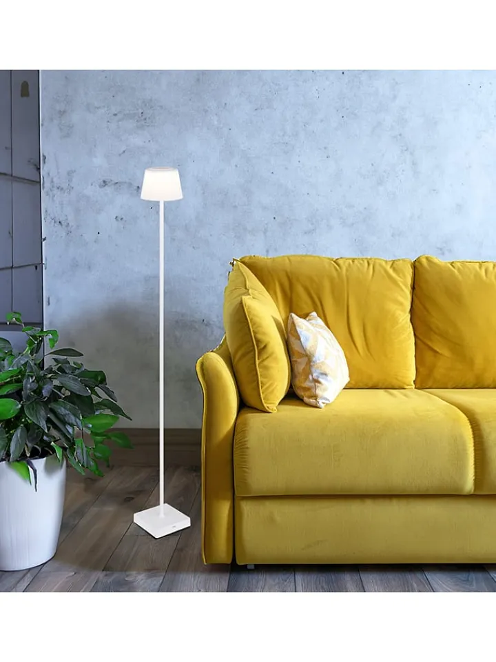 Globo lighting Stehleuchten<LED-Standleuchte in Weiß - (H)120 cm