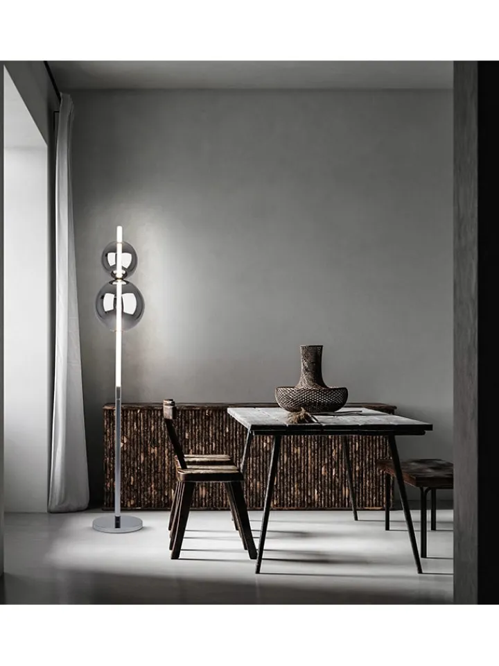 näve Stehleuchten<LED-Standleuchte "Nova" - EEK E (A bis G) - (H)149 x Ø 25 cm