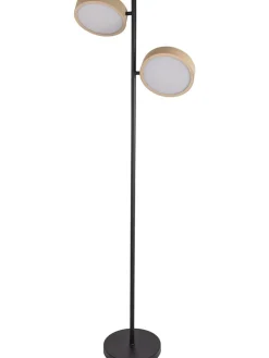 näve Stehleuchten<LED-Standleuchte "Tassa" in Hellbraun/ Schwarz - EEK F (A bis G)