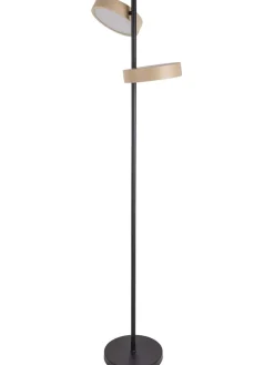 näve Stehleuchten<LED-Standleuchte "Tassa" in Hellbraun/ Schwarz - EEK F (A bis G)