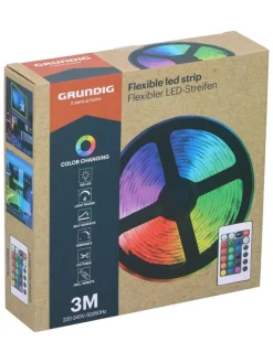 GRUNDIG Lichterketten & Deko-Leuchten<LED-Streifen in Bunt - (L)300 cm
