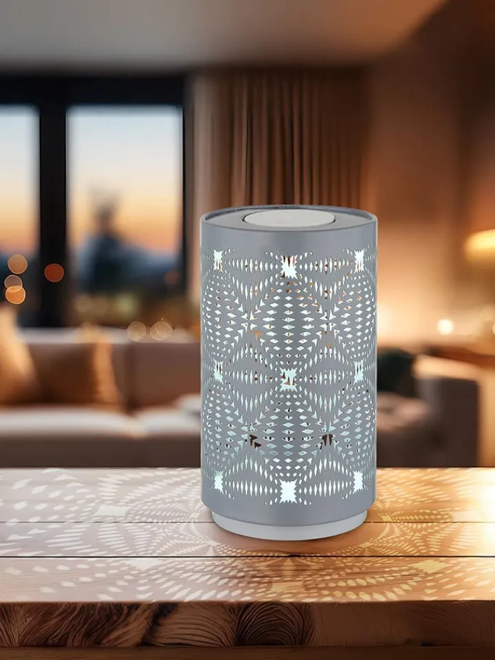 Globo lighting Tischleuchten<LED-Tischleuchte "Amiyah" in Grau - (H)14 x Ø 8 cm