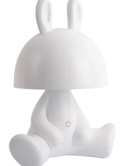 Leitmotiv Tischleuchten<LED-Tischleuchte "Bunny" in Weiß - (B)22 x (H)27 x (T)17 cm