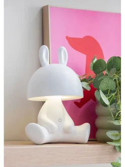 Leitmotiv Tischleuchten<LED-Tischleuchte "Bunny" in Weiß - (B)22 x (H)27 x (T)17 cm