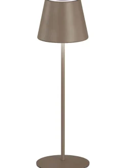 FH Lighting Tischleuchten<LED-Tischleuchte "Cosenza" in Hellbraun - (H)38 x Ø 12 cm