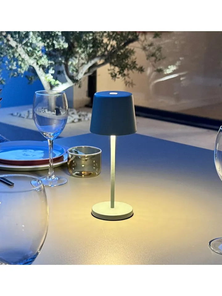 lumisky Tischleuchten<LED-Tischleuchte "Kelly Mini" in Khaki - (H)21,6 x Ø 8,2 cm