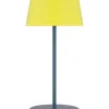 Remember Tischleuchten<LED-Tischleuchte "Oscar" in Gelb/ Petrol - (H)33,5 x Ø 14,5 cm