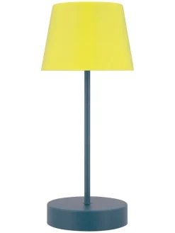 Remember Tischleuchten<LED-Tischleuchte "Oscar" in Gelb/ Petrol - (H)33,5 x Ø 14,5 cm