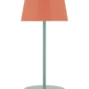 Remember Tischleuchten<LED-Tischleuchte "Oscar" in Orange/ Mint - (H)33,5 x Ø 14,5 cm