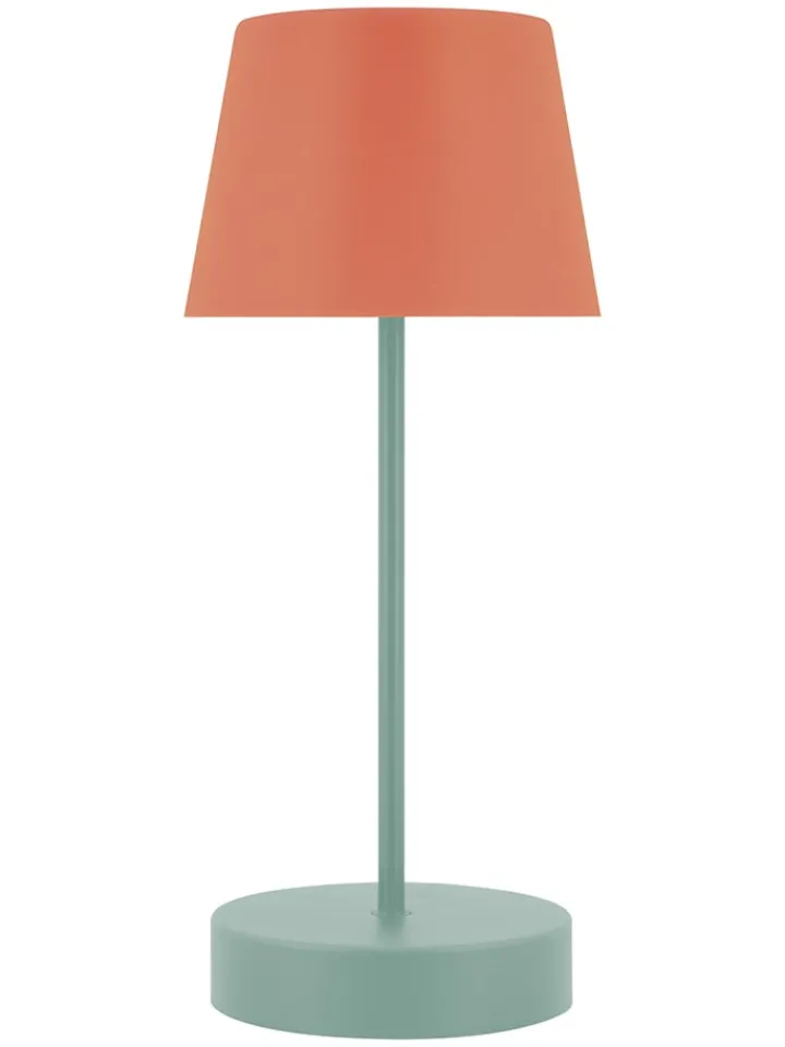 Remember Tischleuchten<LED-Tischleuchte "Oscar" in Orange/ Mint - (H)33,5 x Ø 14,5 cm