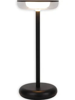 näve Dekofiguren & -Objekte<LED-Tischleuchte "Pasi" in Schwarz - (H)26 x Ø 11 cm