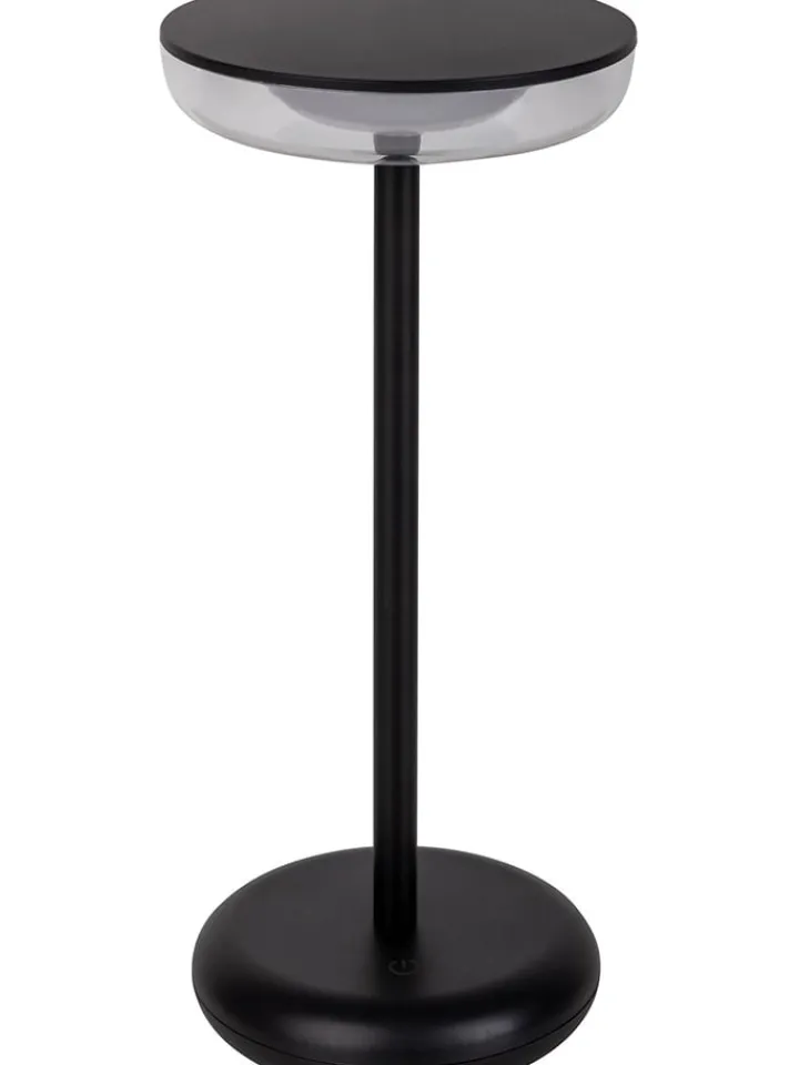 näve Dekofiguren & -Objekte<LED-Tischleuchte "Pasi" in Schwarz - (H)26 x Ø 11 cm
