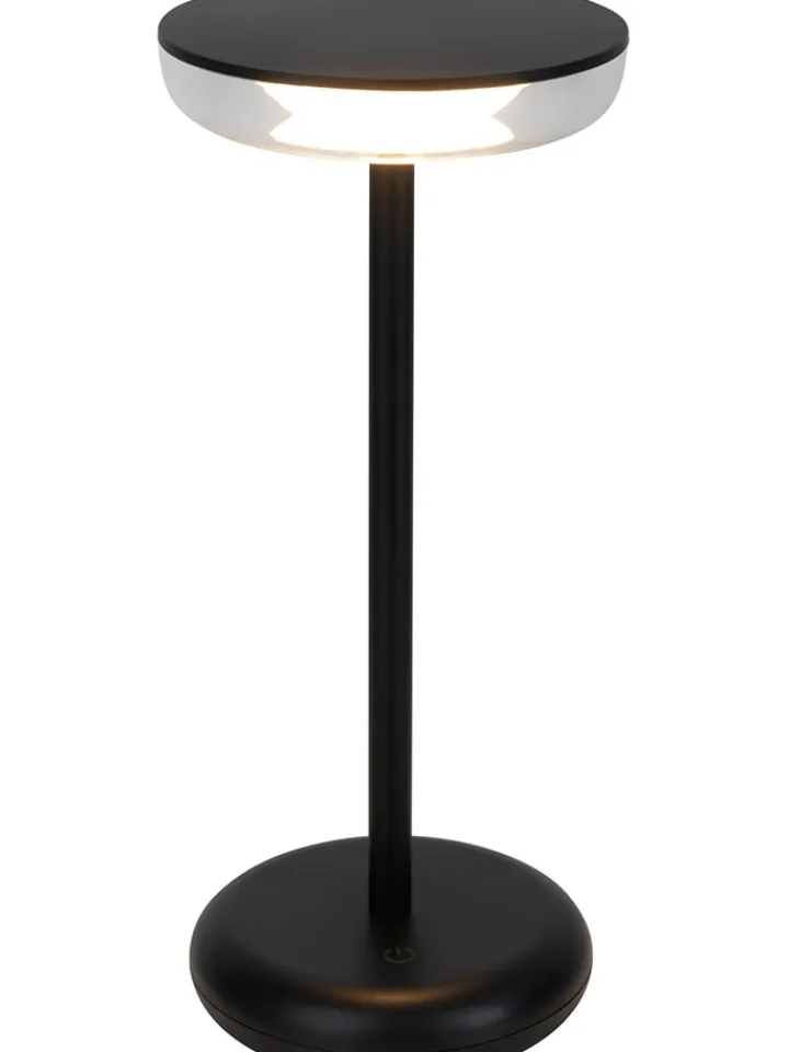 näve Dekofiguren & -Objekte<LED-Tischleuchte "Pasi" in Schwarz - (H)26 x Ø 11 cm