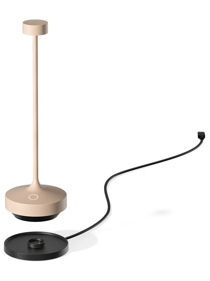 lumisky Tischleuchten<LED-Tischleuchte "Ruby" in Creme - (H)22 x Ø 7,5 cm