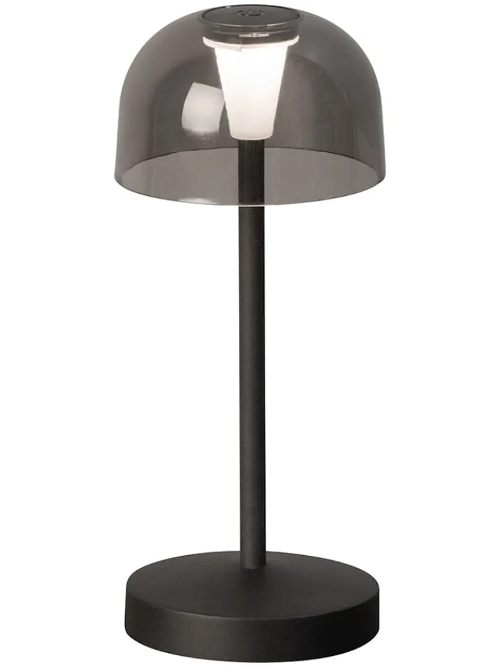FH Lighting Tischleuchten<LED-Tischleuchte "Tekla" in Schwarz - (H)19 x Ø 8 cm