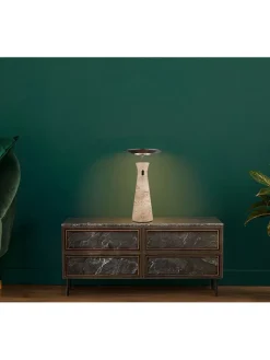 Globo lighting Tischleuchten<LED-Tischleuchte ''Travertin'' - EEK F (EEK A bis G) - (H)33,6 x Ø 20 cm