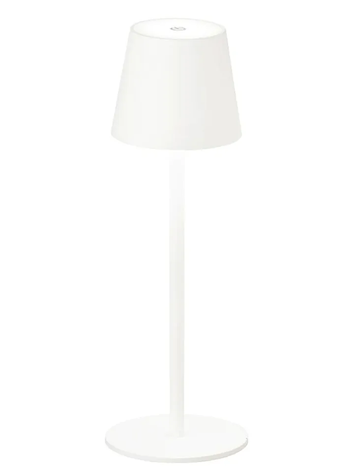 FISCHER & HONSEL Tischleuchten<LED-Tischleuchte "Tropea" in Weiß - (H)38 x Ø 12 cm