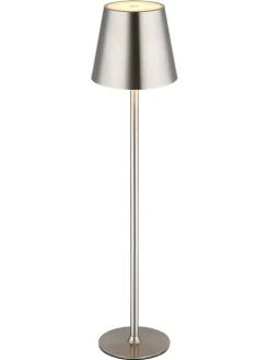Globo lighting Tischleuchten<LED-Tischleuchte "Vannie" in Silber - (H)47 x Ø 11,2 cm