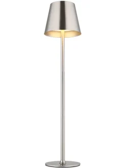 Globo lighting Tischleuchten<LED-Tischleuchte "Vannie" in Silber - (H)47 x Ø 11,2 cm