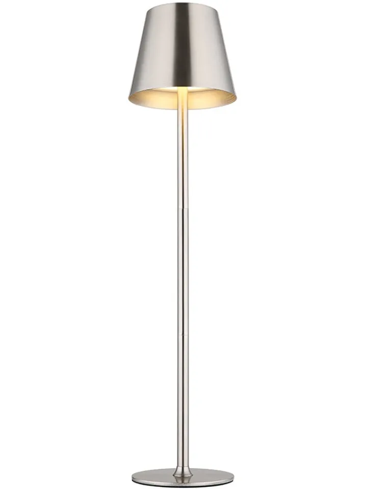 Globo lighting Tischleuchten<LED-Tischleuchte "Vannie" in Silber - (H)47 x Ø 11,2 cm