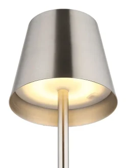 Globo lighting Tischleuchten<LED-Tischleuchte "Vannie" in Silber - (H)47 x Ø 11,2 cm