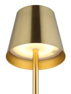 Globo lighting Tischleuchten<LED-Tischleuchte "Vannie" in Gold - (H)47 x Ø 11,2 cm