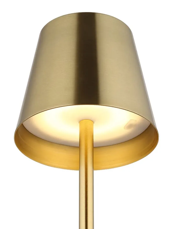 Globo lighting Tischleuchten<LED-Tischleuchte "Vannie" in Gold - (H)47 x Ø 11,2 cm