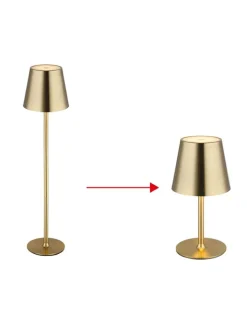 Globo lighting Tischleuchten<LED-Tischleuchte "Vannie" in Gold - (H)47 x Ø 11,2 cm