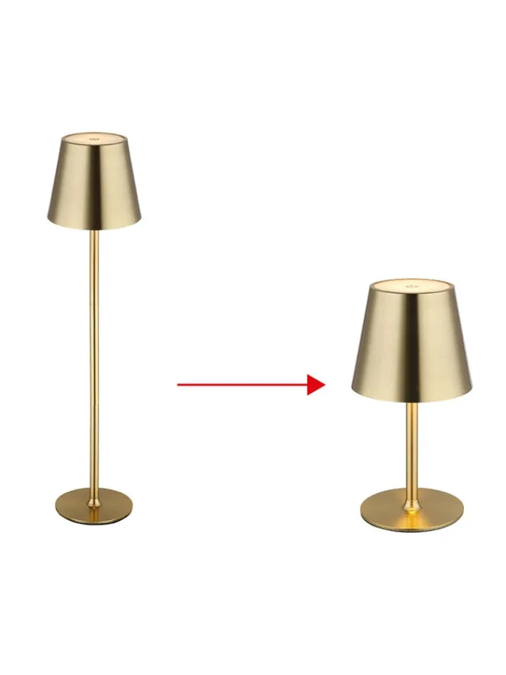 Globo lighting Tischleuchten<LED-Tischleuchte "Vannie" in Gold - (H)47 x Ø 11,2 cm
