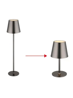 Globo lighting Tischleuchten<LED-Tischleuchte "Vannie" in Schwarz - (H)47 x Ø 11,2 cm