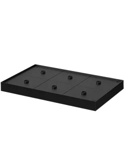 lumisky Technikzubehör<LED-Tischleuchten-Indunktionstablett in Schwarz - (B)47 x (H)29 x (T)4,1 cm