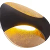Globo lighting Wandleuchten<LED-Wandleuchte "Alexandra" in Schwarz/ Gold - (B)21 x (H)15 cm