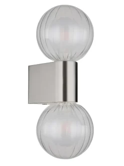 Globo lighting Wandleuchten<LED-Wandleuchte "Ander" in Silber - (B)10 x (H)26 cm