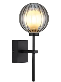 Globo lighting Wandleuchten<LED-Wandleuchte "Ander" in Schwarz - (B)10 x (H)26 cm