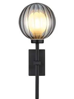 Globo lighting Wandleuchten<LED-Wandleuchte "Ander" in Schwarz - (B)10 x (H)26 cm