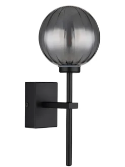 Globo lighting Wandleuchten<LED-Wandleuchte "Ander" in Schwarz - (B)10 x (H)26 cm