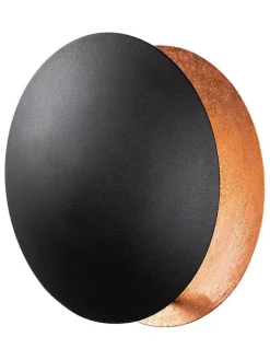 ABERTO DESIGN Wandleuchten<LED-Wandleuchte in Schwarz - (B)25 x (H)25 cm