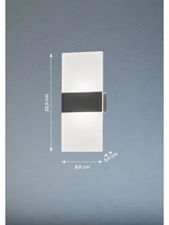 FH Lighting Wandleuchten<LED-Wandleuchte in Weiß - (B)22,5 x (H)9,6 cm
