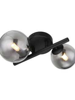 Globo lighting Wandleuchten<LED-Wandleuchte "Riha" in Schwarz - (L)24 x (B)25 x (H)12,5 cm