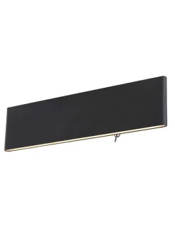 Globo lighting Wandleuchten<LED-Wandleuchte "Siegfried" in Schwarz - (B)29,5 x (H)8 cm