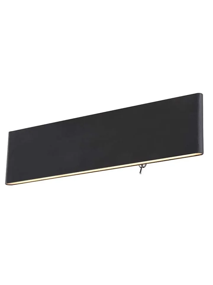 Globo lighting Wandleuchten<LED-Wandleuchte "Siegfried" in Schwarz - (B)29,5 x (H)8 cm