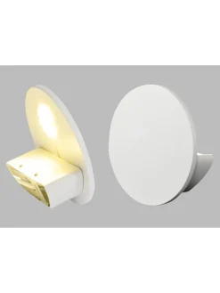 näve Wandleuchten<LED-Wandleuchte "Stan" in Weiß - EEK F (A bis G) - Ø 14 cm