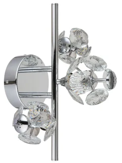 Globo lighting Wandleuchten<LED-Wandleuchte "Virina" in Silber - (B)41 x (H)27 x (T)33 cm