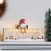 Profiline Lichterketten & Deko-Leuchten<LED-Weihnachtskalender in Natur/ Bunt - (B)40 x (H)21 cm