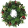 näve Dekofiguren & -Objekte<LED-Weihnachtskranz "Noel" in Grün - Ø 35 cm
